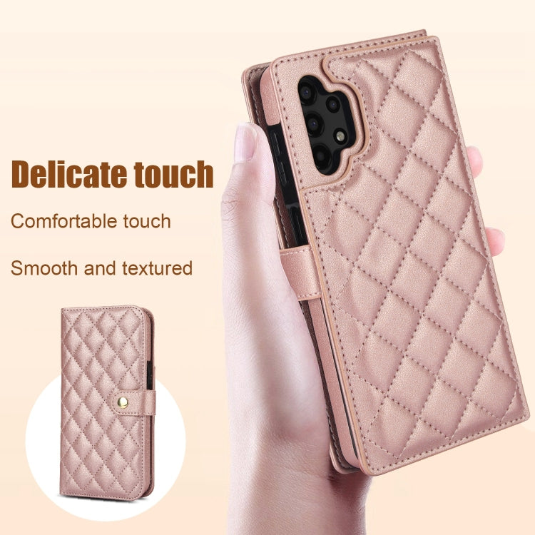 For Samsung Galaxy A13 4G/5G Crossbody Multifunction Rhombic Leather Phone Case