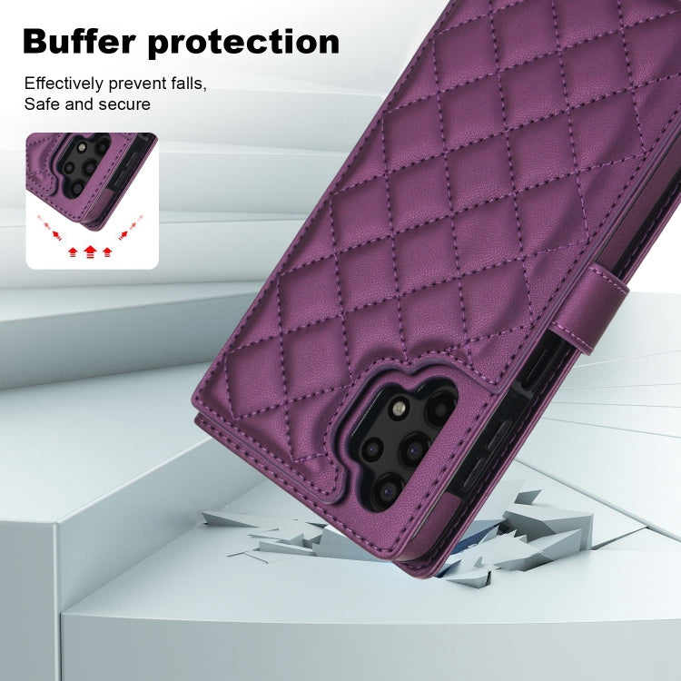 For Samsung Galaxy A13 4G/5G Crossbody Multifunction Rhombic Leather Phone Case