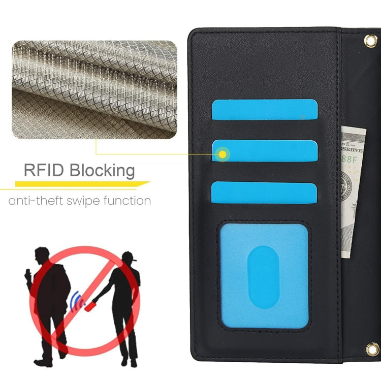 For Samsung Galaxy Note20 Ultra Crossbody Multifunction Rhombic Leather Phone Case