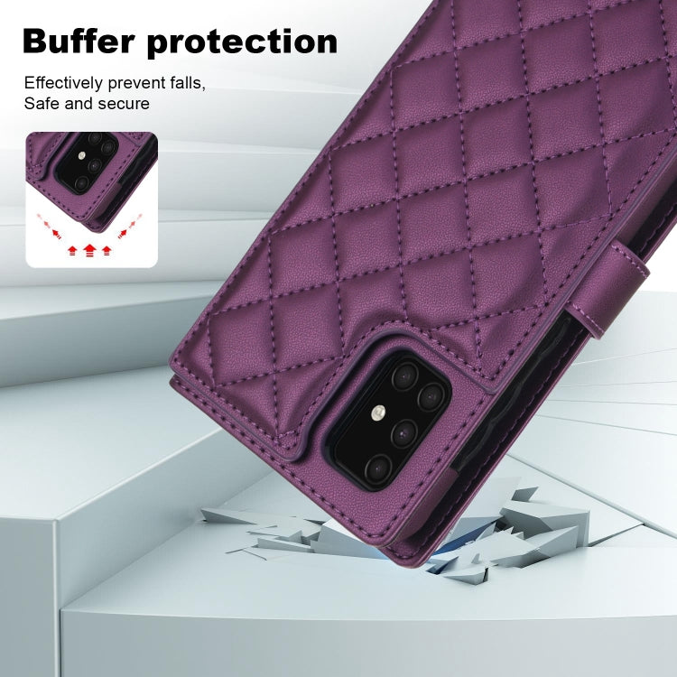 For Samsung Galaxy A51 4G Crossbody Multifunction Rhombic Leather Phone Case