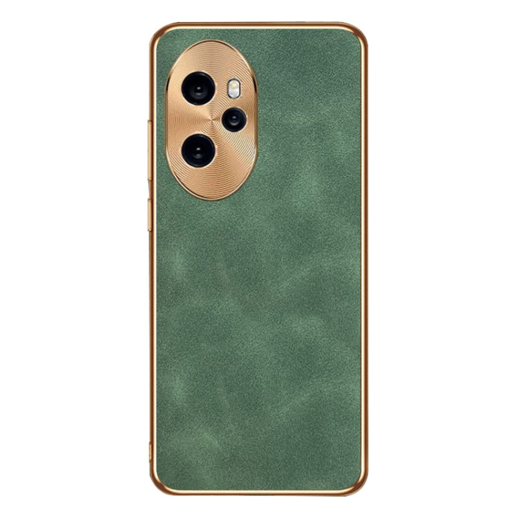 For Honor 100 Pro Electroplating Lambskin Leather Phone Case