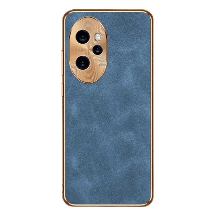 For Honor 100 Pro Electroplating Lambskin Leather Phone Case