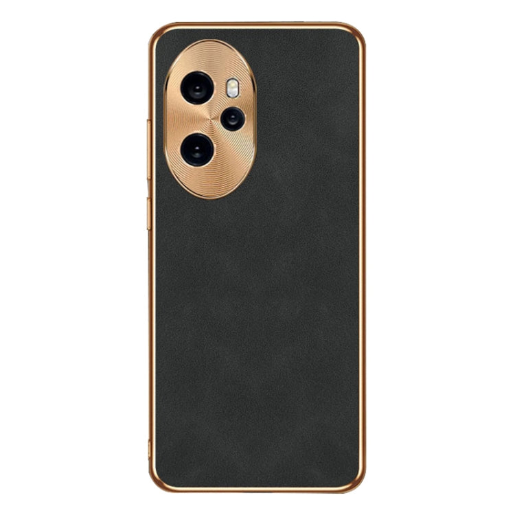 For Honor 100 Pro Electroplating Lambskin Leather Phone Case