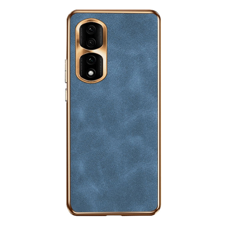 For Honor 90 Pro Electroplating Lambskin Leather Phone Case