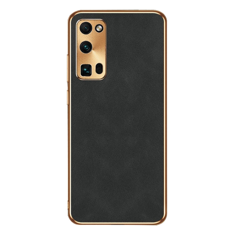 For Honor 30 Pro Electroplating Lambskin Leather Phone Case