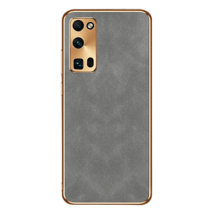 For Honor 30 Pro Electroplating Lambskin Leather Phone Case