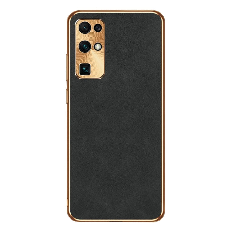 For Honor 30 Electroplating Lambskin Leather Phone Case