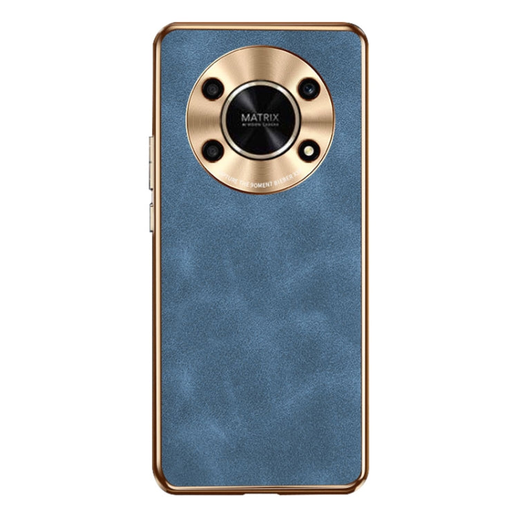 For Honor X30 Electroplating Lambskin Leather Phone Case