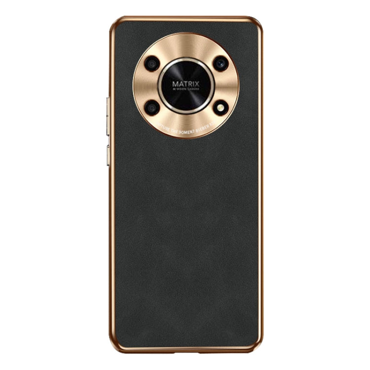 For Honor X30 Electroplating Lambskin Leather Phone Case