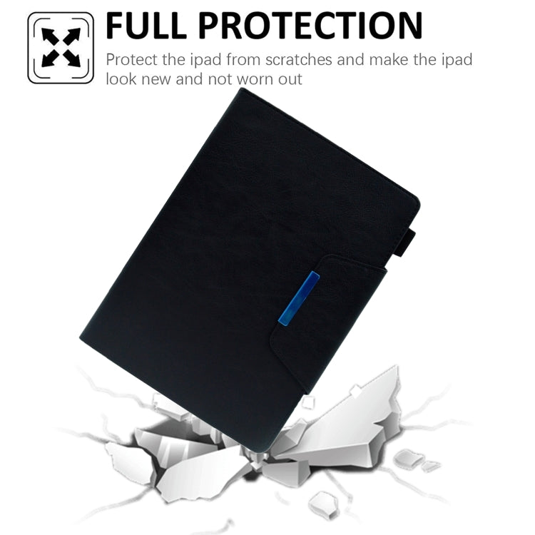 For iPad Pro 11 2025 / 2024 Suede Cross Texture Magnetic Clasp Leather Smart Tablet Case