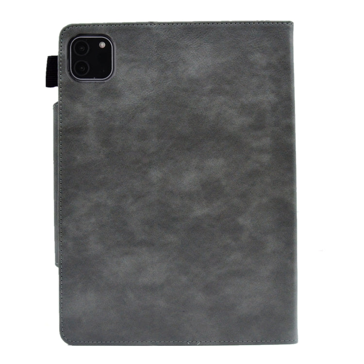 For iPad Pro 11 2025 / 2024 Suede Cross Texture Magnetic Clasp Leather Smart Tablet Case