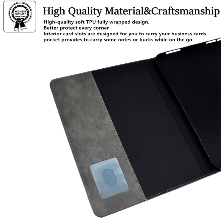 For iPad Pro 11 2025 / 2024 Suede Cross Texture Magnetic Clasp Leather Smart Tablet Case