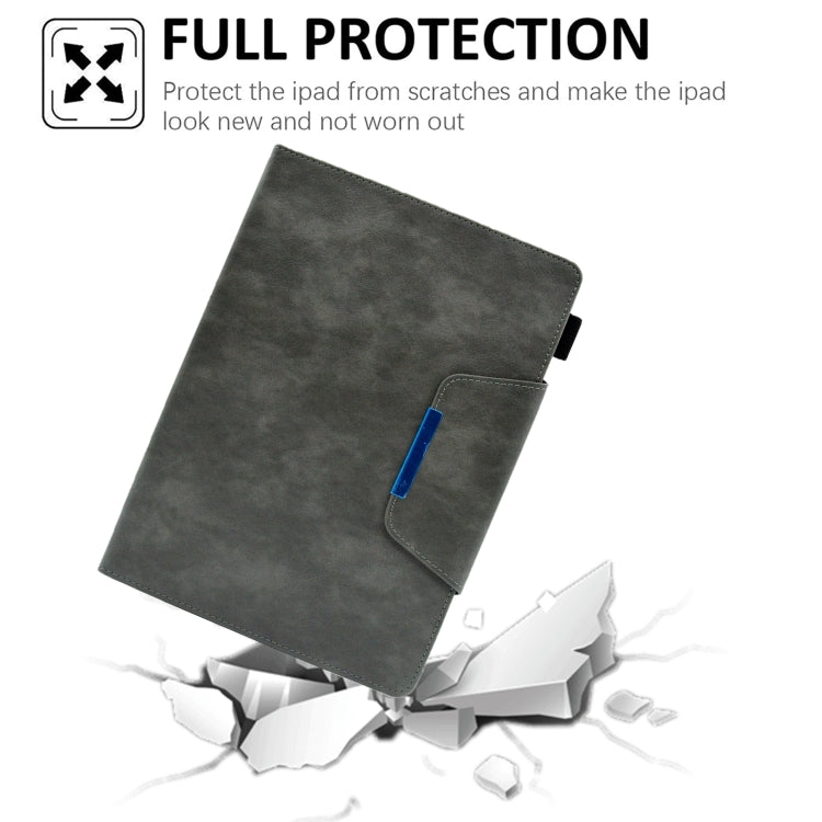 For iPad Pro 11 2025 / 2024 Suede Cross Texture Magnetic Clasp Leather Smart Tablet Case