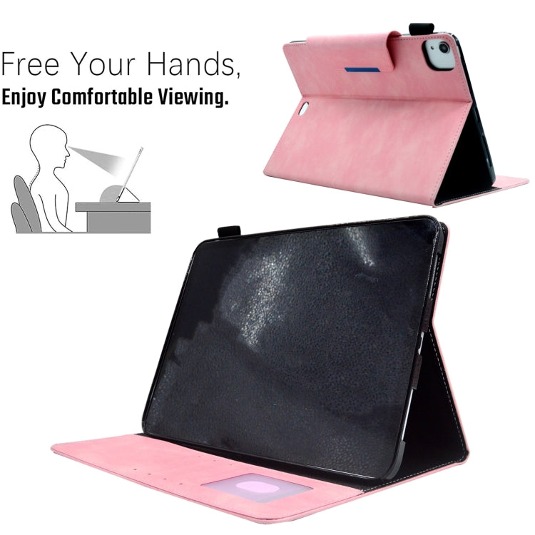 For iPad Pro 11 2025 / 2024 Suede Cross Texture Magnetic Clasp Leather Smart Tablet Case