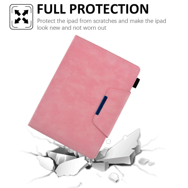 For iPad Pro 11 2025 / 2024 Suede Cross Texture Magnetic Clasp Leather Smart Tablet Case