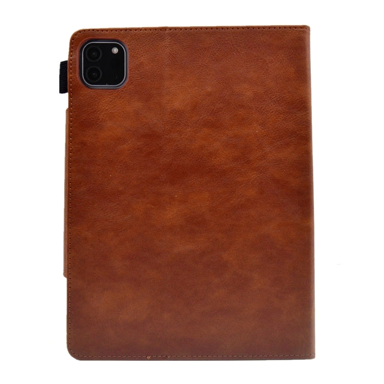For iPad Pro 11 2025 / 2024 Suede Cross Texture Magnetic Clasp Leather Smart Tablet Case
