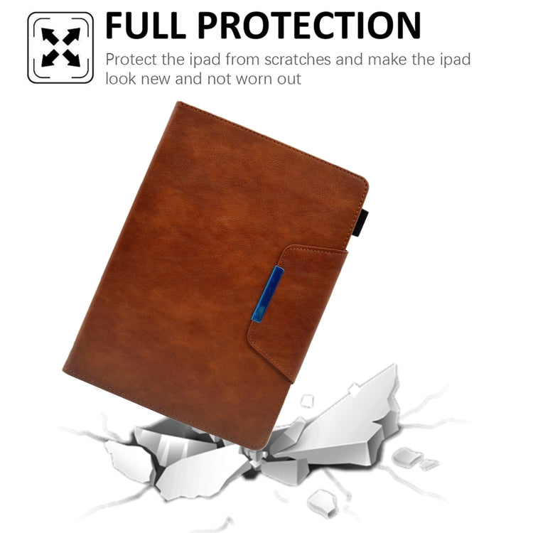 For iPad Pro 11 2025 / 2024 Suede Cross Texture Magnetic Clasp Leather Smart Tablet Case