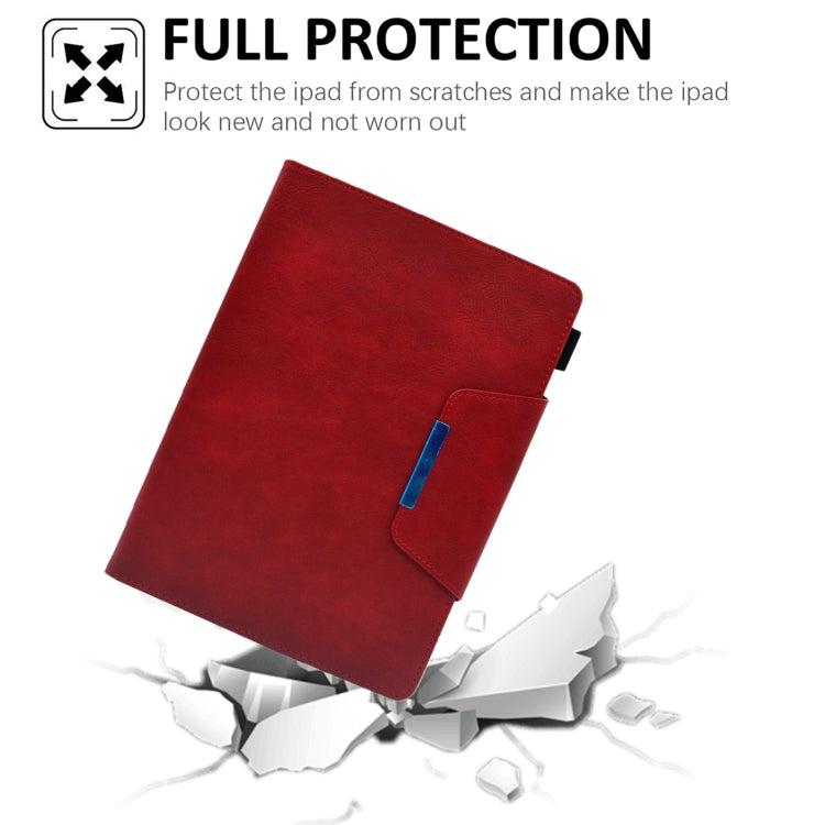 For iPad Pro 11 2025 / 2024 Suede Cross Texture Magnetic Clasp Leather Smart Tablet Case