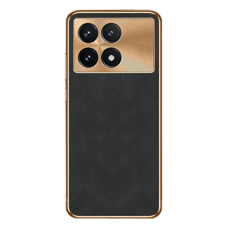 For Xiaomi Redmi K70 Pro Electroplating Lambskin Leather Phone Case