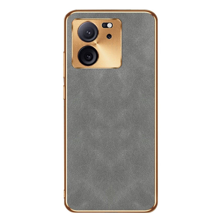 For Xiaomi Redmi K60 Ultra Electroplating Lambskin Leather Phone Case