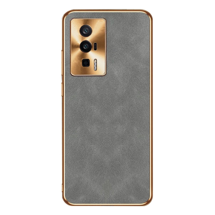 For Xiaomi Redmi K60 Pro Electroplating Lambskin Leather Phone Case