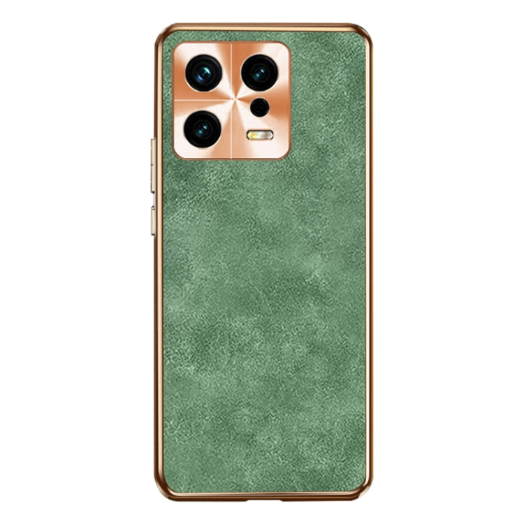 For Xiaomi 13 Pro Electroplating Lambskin Leather Phone Case