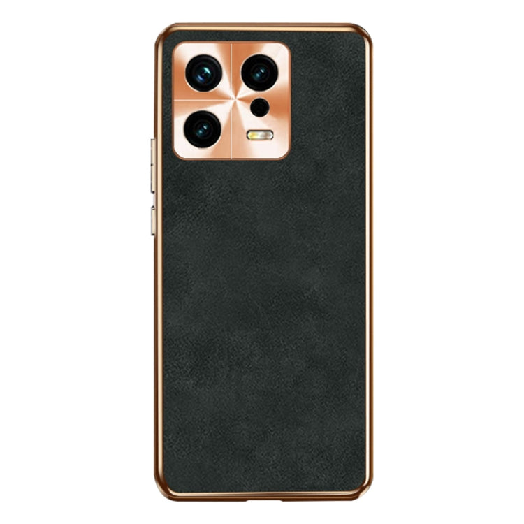 For Xiaomi 13 Pro Electroplating Lambskin Leather Phone Case