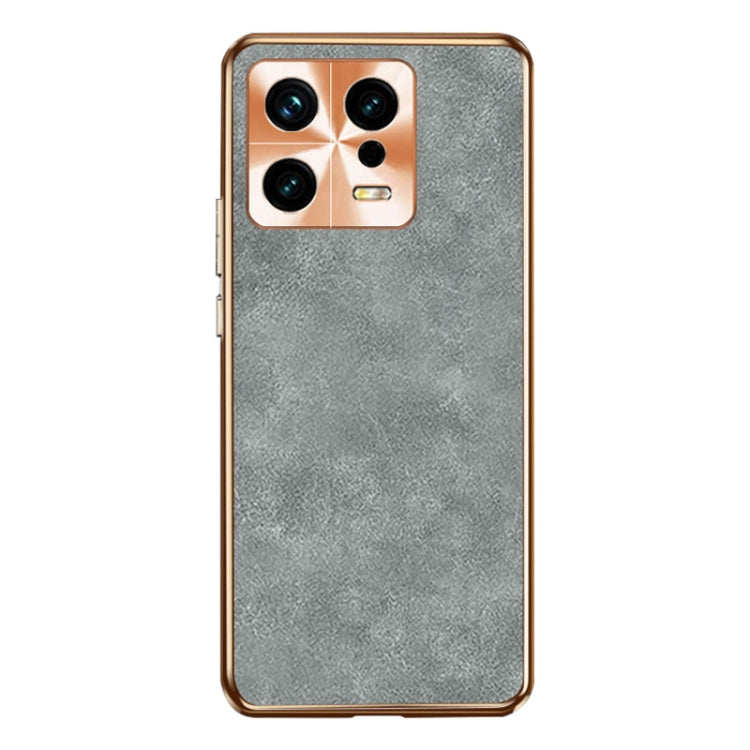 For Xiaomi 13 Pro Electroplating Lambskin Leather Phone Case