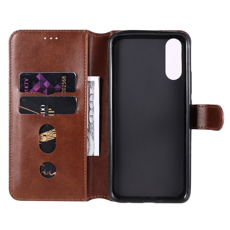 For Vivo Y7s / S1 Classic Calf Texture PU + TPU Horizontal Flip Leather Case, with Holder & Card Slots & Wallet