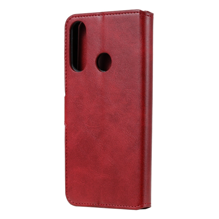 For Huawei Y6p (2020) Classic Calf Texture PU + TPU Horizontal Flip Leather Case, with Holder & Card Slots & Wallet