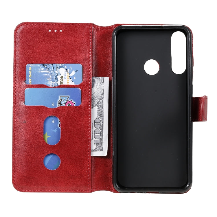 For Huawei Y6p (2020) Classic Calf Texture PU + TPU Horizontal Flip Leather Case, with Holder & Card Slots & Wallet