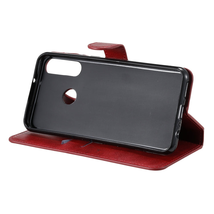 For Huawei Y6p (2020) Classic Calf Texture PU + TPU Horizontal Flip Leather Case, with Holder & Card Slots & Wallet