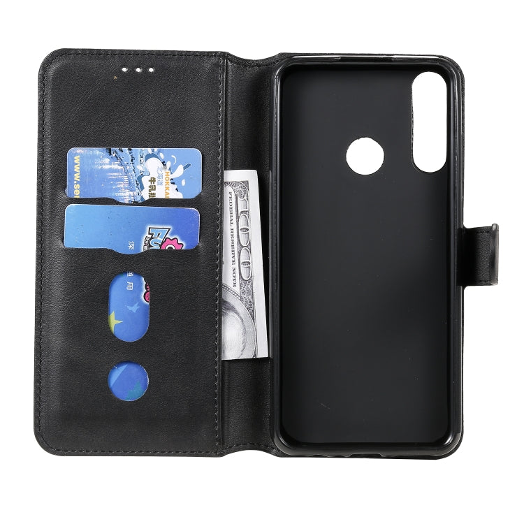 For Huawei Y6p (2020) Classic Calf Texture PU + TPU Horizontal Flip Leather Case, with Holder & Card Slots & Wallet