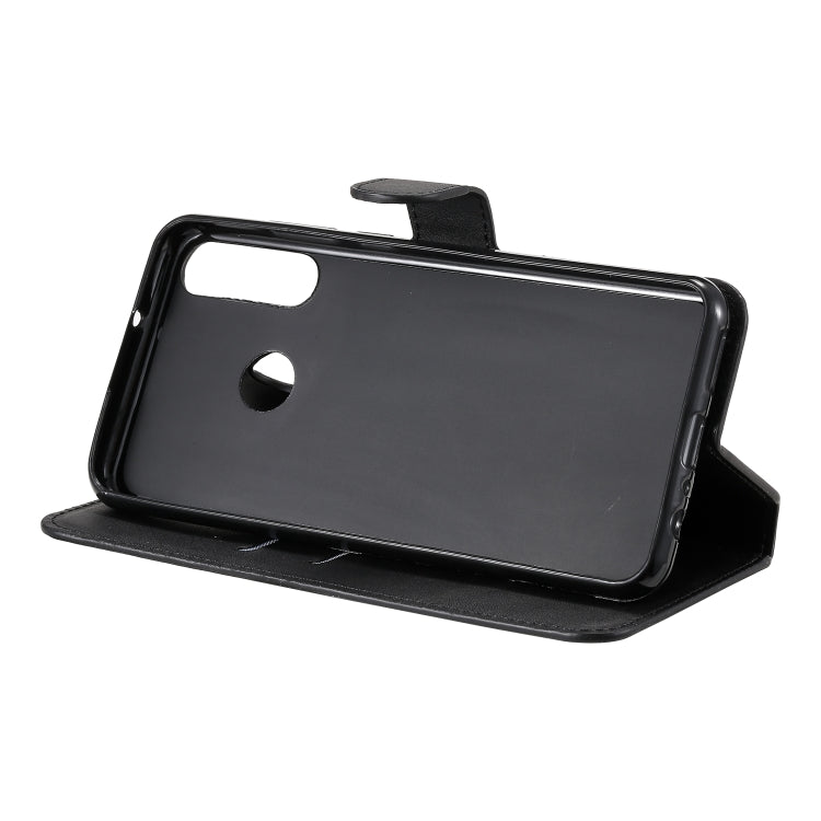 For Huawei Y6p (2020) Classic Calf Texture PU + TPU Horizontal Flip Leather Case, with Holder & Card Slots & Wallet