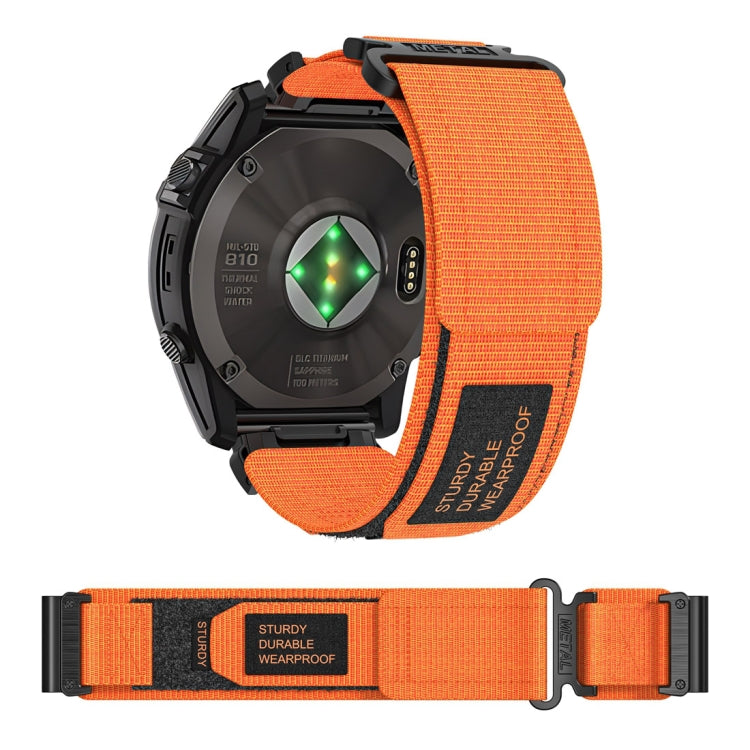 For Garmin MARQ Athlete Gen 2 22mm Two-Section Nylon Watch Band