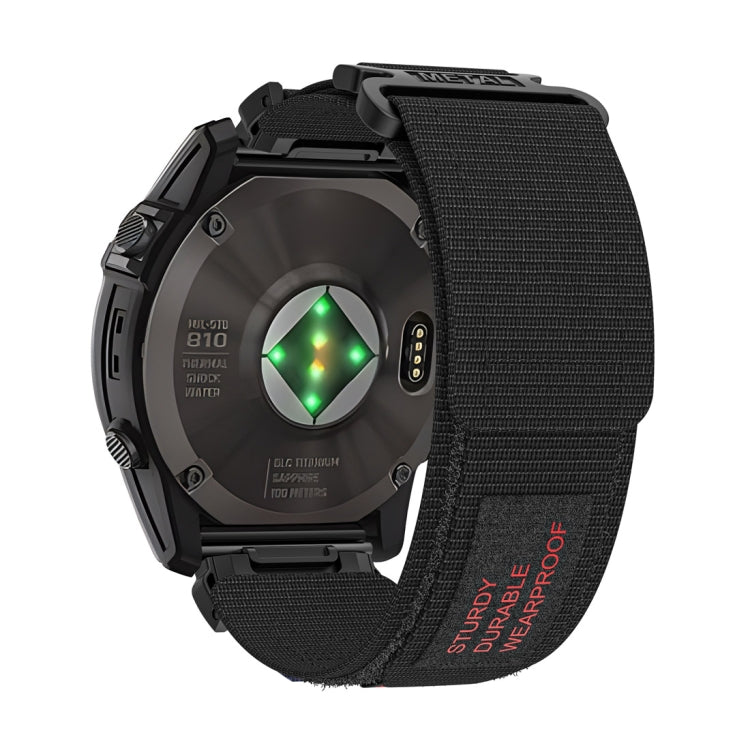 For Garmin MARQ Athlete Gen 2 22mm Two-Section Nylon Watch Band
