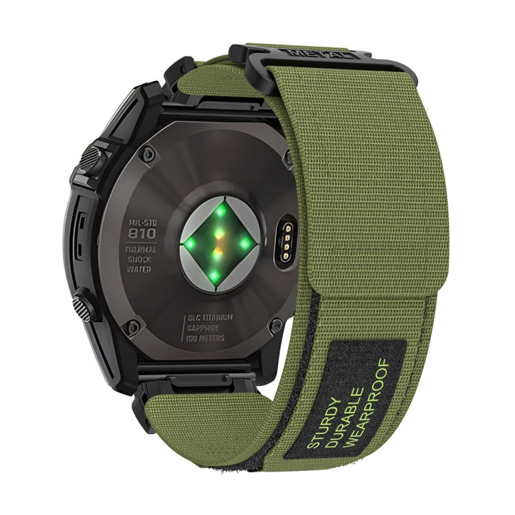 For Garmin MARQ Athlete Gen 2 22mm Two-Section Nylon Watch Band