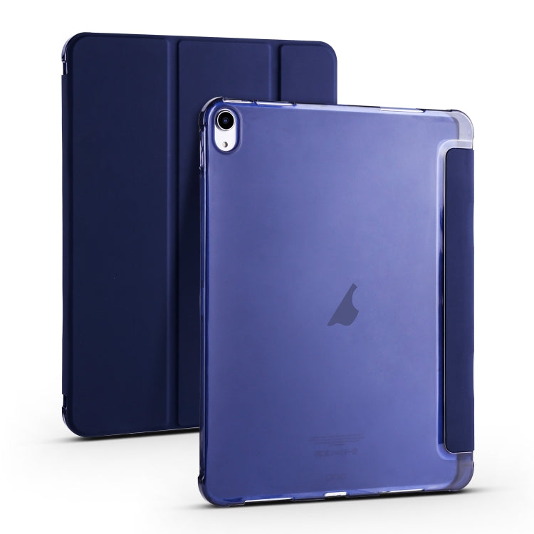 For iPad Air 11 2026 / 2025 / 2024 3-fold TPU Leather Smart Tablet Case with Pen Slot