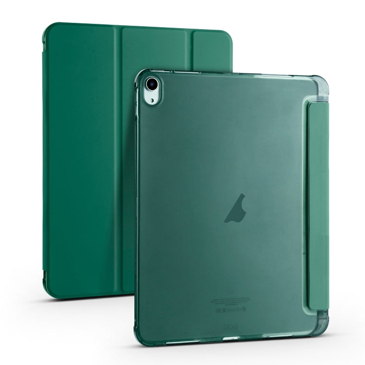 For iPad Air 11 2026 / 2025 / 2024 3-fold TPU Leather Smart Tablet Case with Pen Slot