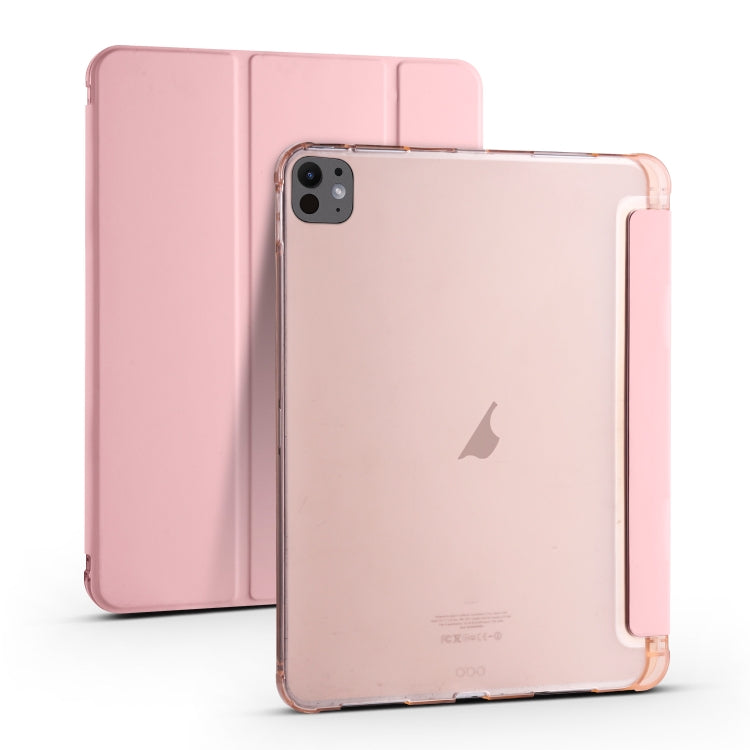 For iPad Pro 11 2025 / 2024 3-fold TPU Leather Smart Tablet Case with Pen Slot