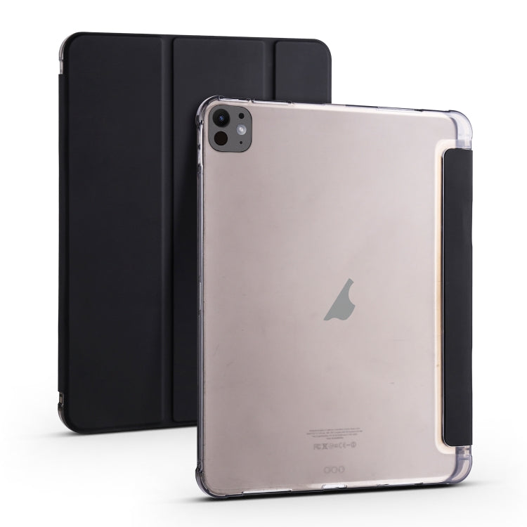 For iPad Pro 13 2025 / 2024 3-fold TPU Leather Smart Tablet Case with Pen Slot