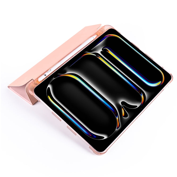For iPad Pro 13 2025 / 2024 3-fold TPU Leather Smart Tablet Case with Pen Slot