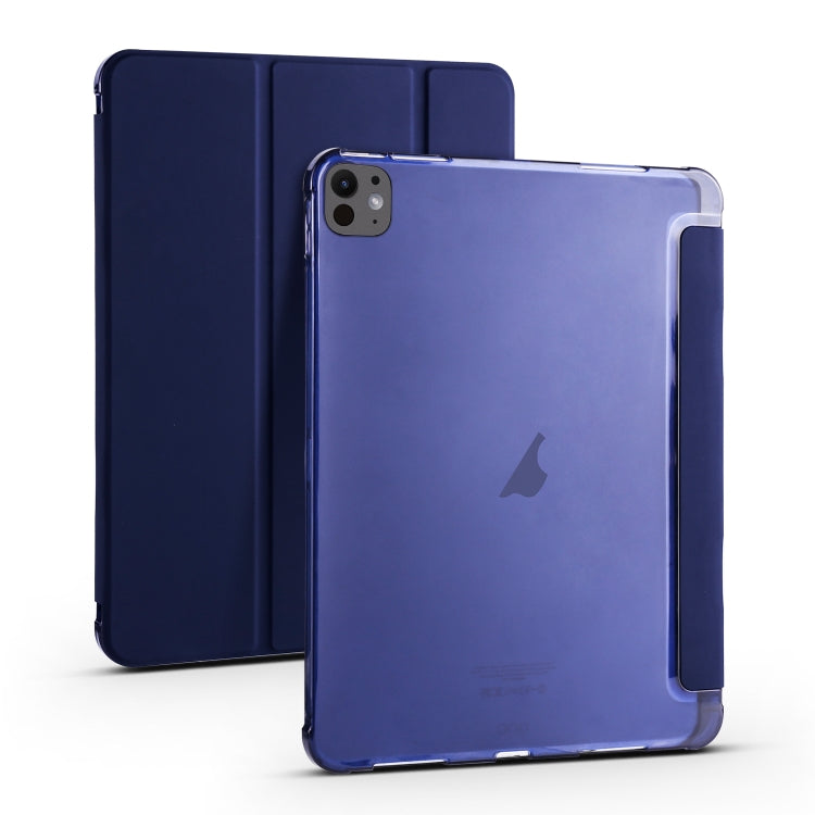 For iPad Pro 13 2025 / 2024 3-fold TPU Leather Smart Tablet Case with Pen Slot