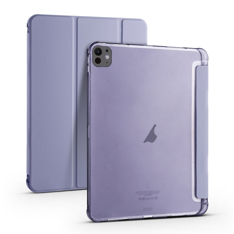 For iPad Pro 13 2025 / 2024 3-fold TPU Leather Smart Tablet Case with Pen Slot