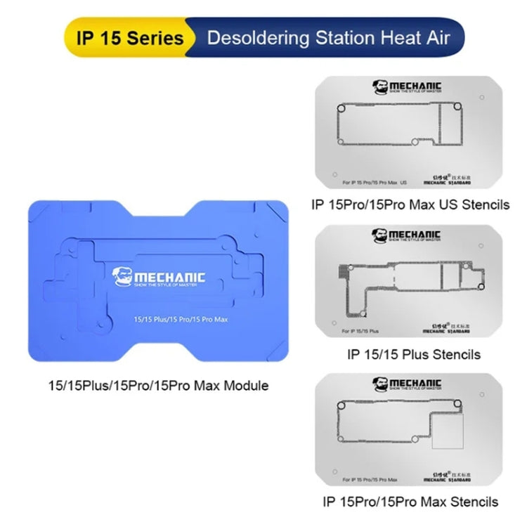Mechanic Heat Air Desoldering Station Molds For iPhone 15 Series