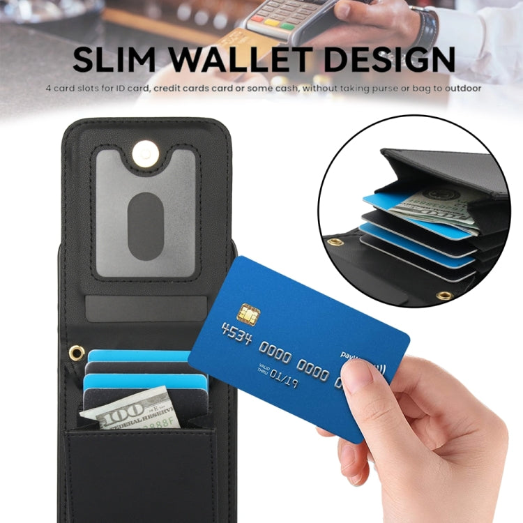 For Samsung Galaxy A55 5G YM015 Crossbody Rhombic Card Bag RFID Phone Case
