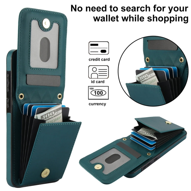 For Samsung Galaxy A55 5G YM015 Crossbody Rhombic Card Bag RFID Phone Case
