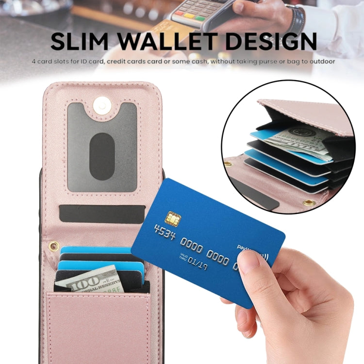 For Samsung Galaxy A55 5G YM015 Crossbody Rhombic Card Bag RFID Phone Case