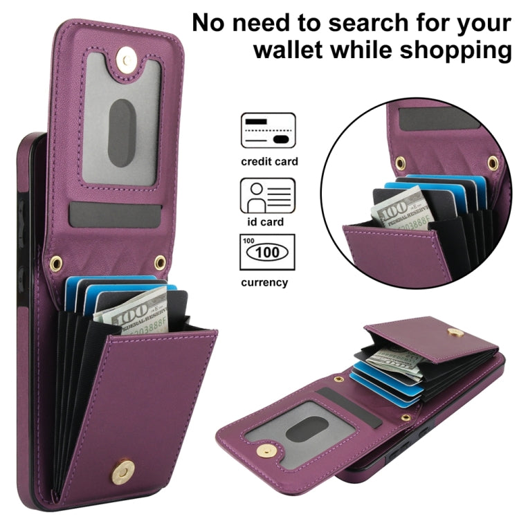 For Samsung Galaxy A55 5G YM015 Crossbody Rhombic Card Bag RFID Phone Case