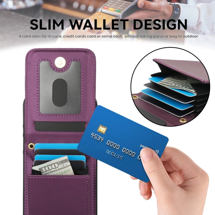 For Samsung Galaxy A55 5G YM015 Crossbody Rhombic Card Bag RFID Phone Case